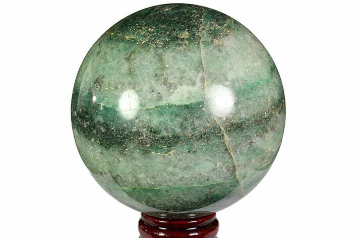 Polished Fuchsite Sphere - Madagascar #118589